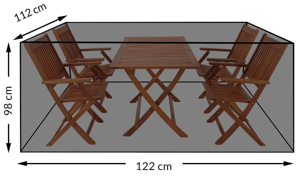 Deuba Husa de protectie pentru fitinguri 122x112x98cm - verde