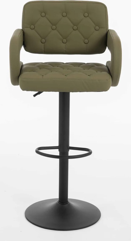 HR8403W Scaun Khaki Piele Ecologica Premium Soft cu Bază Neagră