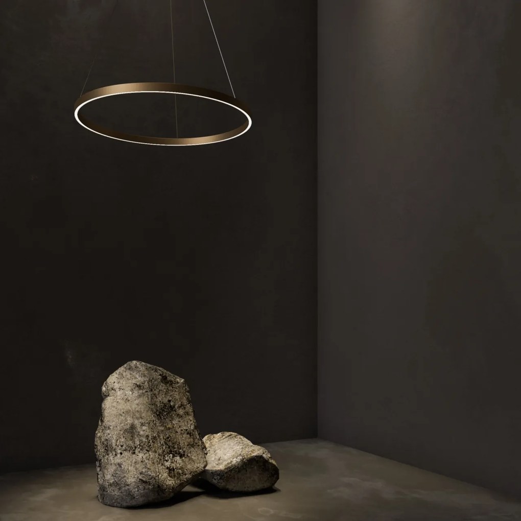 Lustra suspendata LED design tehnic, diametru:80cm, Rim alama MYMOD058PL-L42BS4K