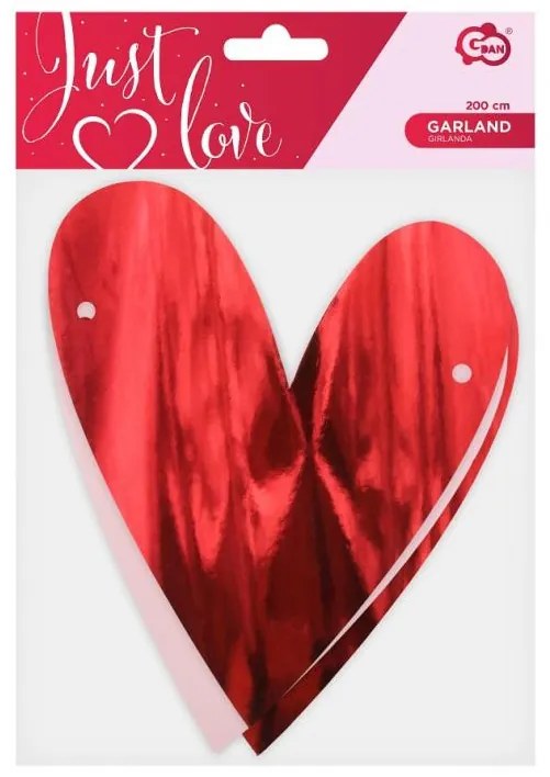 Iubire Hearts ghirlandă 200 cm