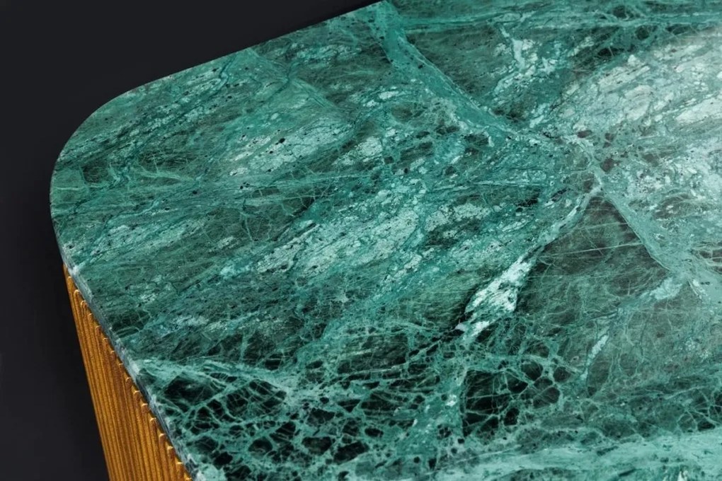 Comoda TV design retro cu blat din marmura Veneziano 160cm A-44534 VC