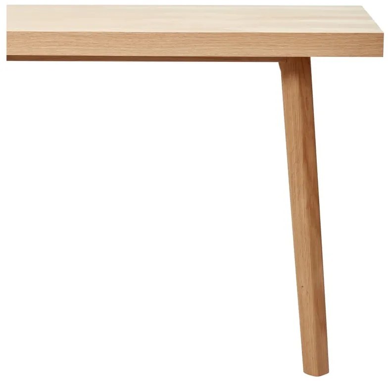 Masă de dining cu aspect de lemn de stejar 100x200 cm Herringbone – Hübsch