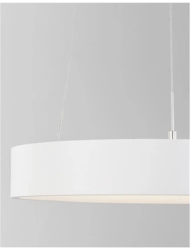 Lustra LED design modern circular RANDO THIN alb 3000K NVL-9453430