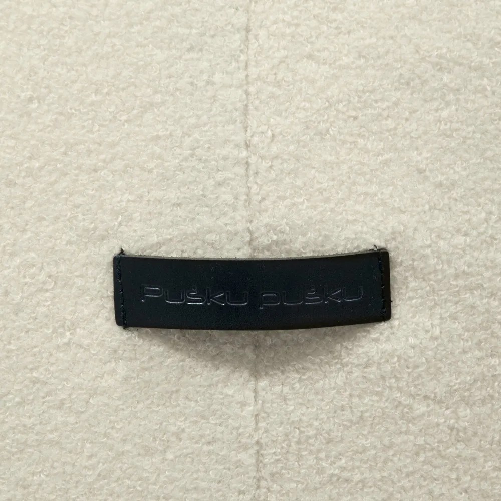 Fotoliu bean bag maro cu tapițerie din țesătură bouclé Tube 100 – SLOWDOWN