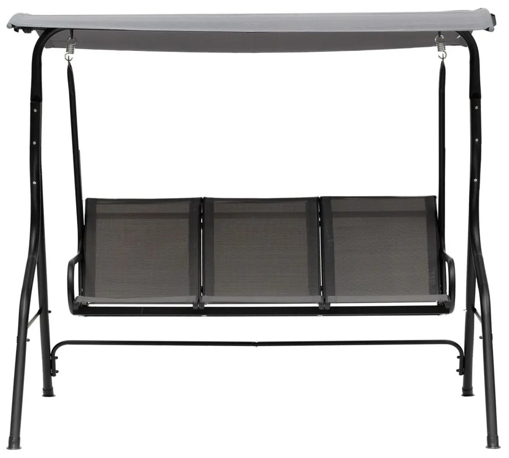 Balansoar metalic pentru terasa, Three Swing, 3 persoane, 170x110x153 cm