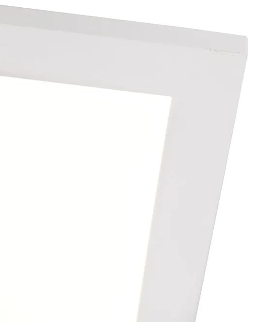 Plafoniera albă 40 cm inclusiv LED cu dimmer 4 trepte - Liv