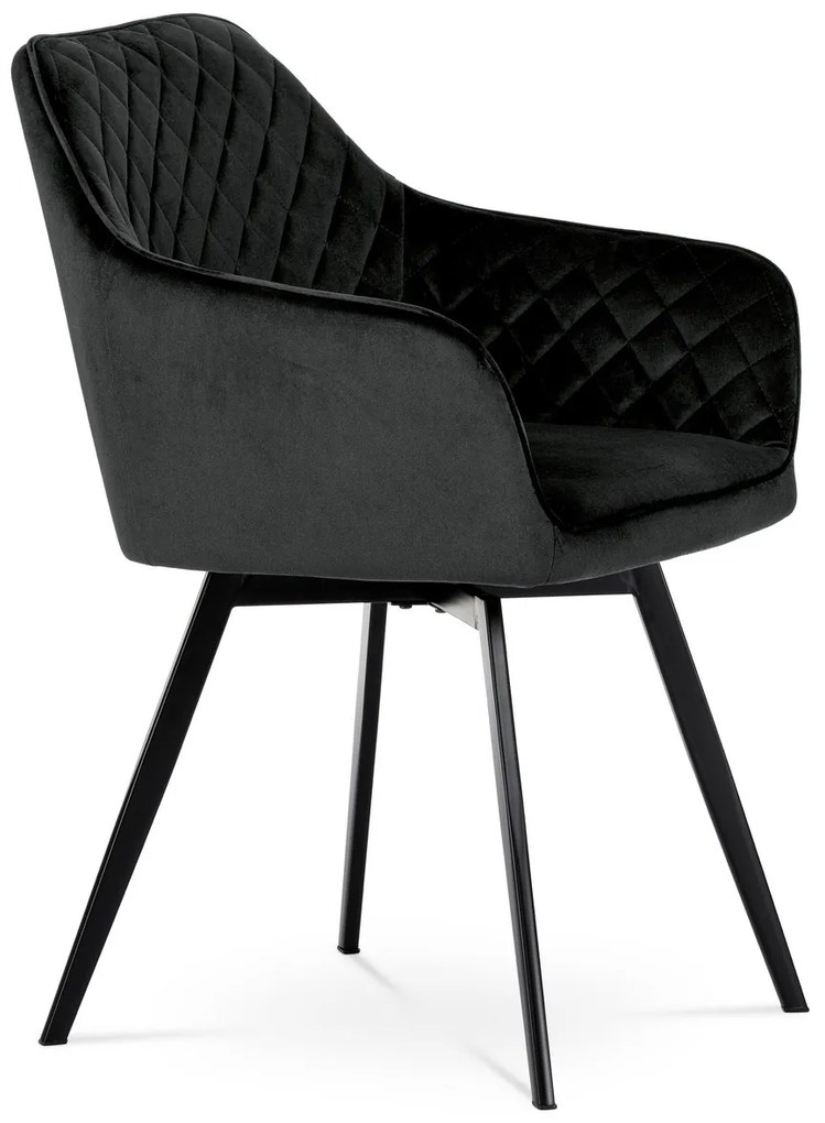 Set de scaune de sufragerie DCH-425 BK4, 2 buc.