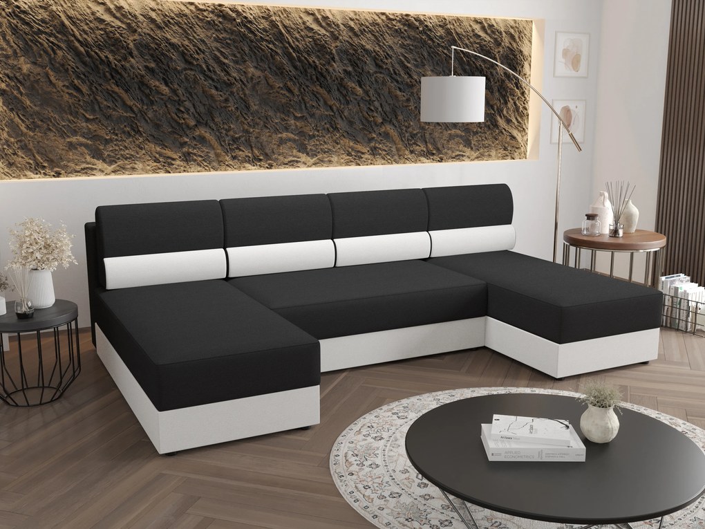 Colțar în formă de U Radiant U1 (Negru + Alb). 1057503
