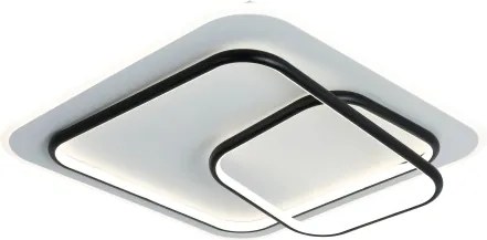Brilagi - Plafonieră LED dimabilă FLARE LED/81W/230V 50x50 cm alb/negru + telecomandă