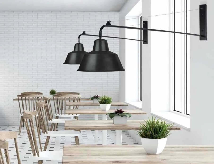 Aplica de perete metal stil industrial Edyson