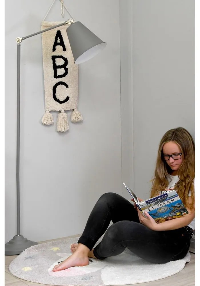 Covor pentru copii lavabil/țesut manual din bumbac ø100 cm Believe in Yourself – Lorena Canals
