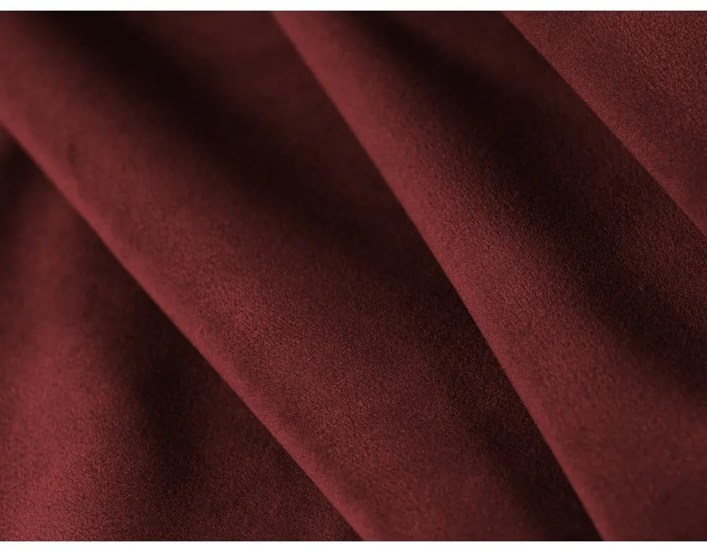 Canapea roșie cu tapițerie din catifea 191 cm Bellis – Micadoni Home