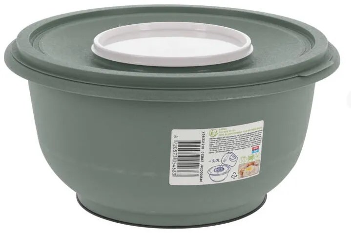 Bol pentru aluat cu capac, 5 l