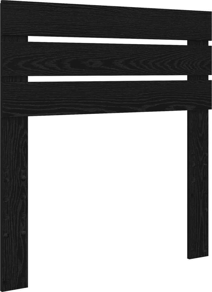 vidaXL Tăblie cap Stejar Negru 80 cm Lemn compozit