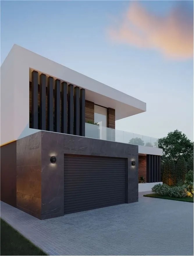Aplica exterior cu iluminat sus si jos LED IP65 PASSO negru