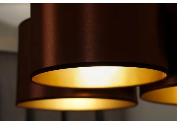 Lustră aplicată Duolla ROLLER TRIO SHINY 3xE27/15W/230V cupru/auriu