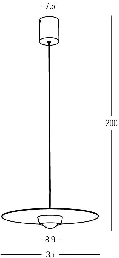 Lustra, Pendul LED 21W 3000K SANDY BLACK ZB-2585