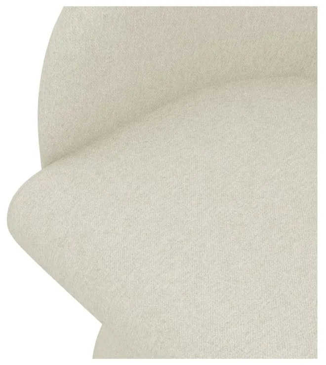 Scaun de sufragerie crem tapițat Kanoa – Makamii