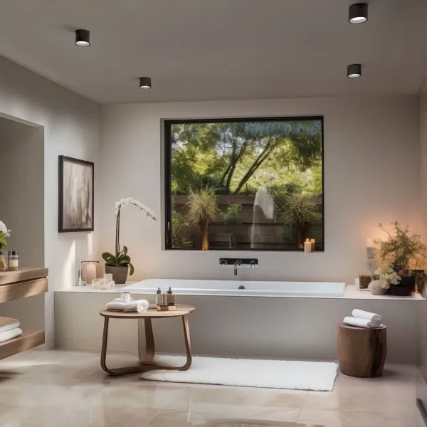 Spot pentru baie CHLOE AR111 1xGU10/15W/230V IP44 negru rotund