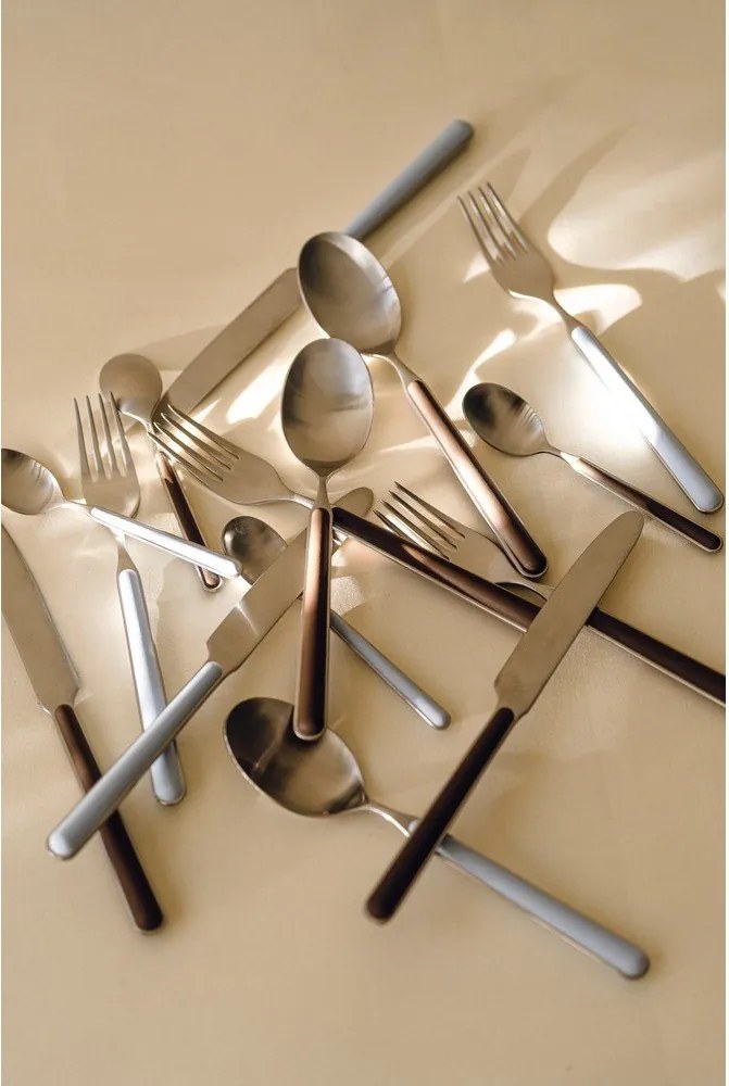 Tacâmuri galben-deschis/argintii din oțel inoxidabil 4 buc. pentru 1 persoană Noli – noo.ma