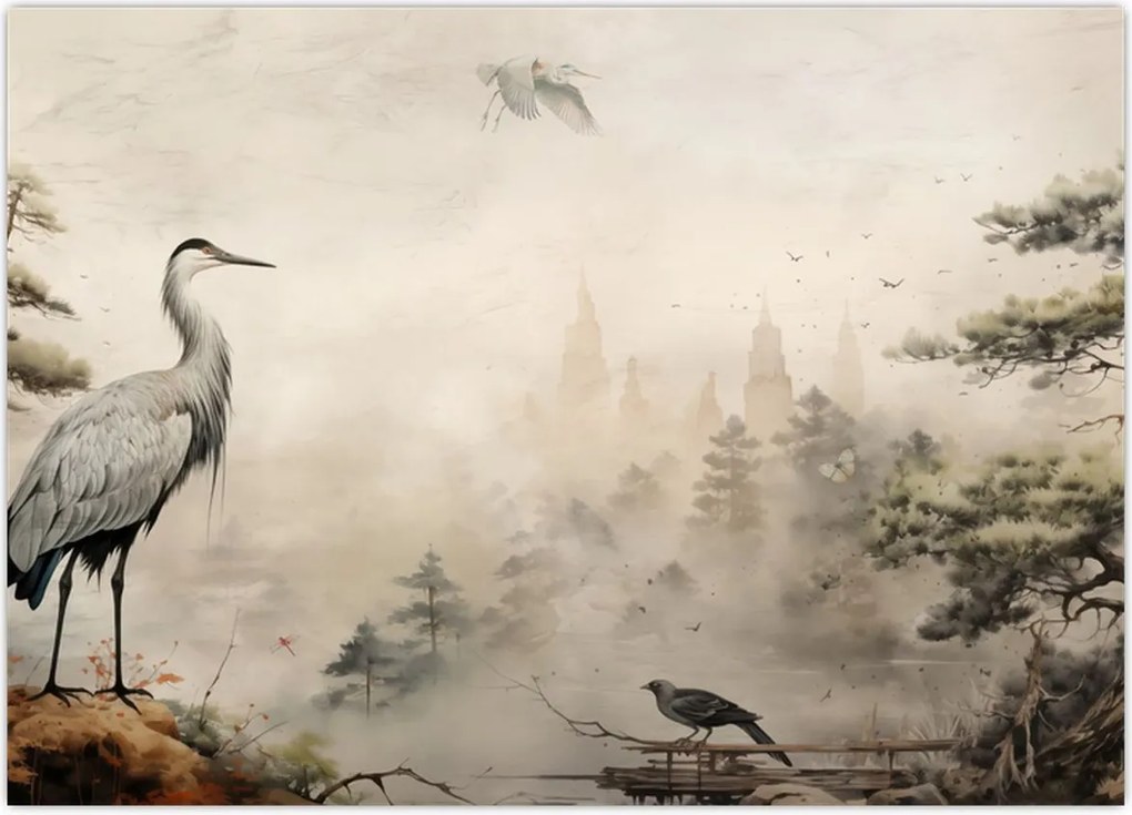 Tablou - Desen animat peisaj (70x50 cm)