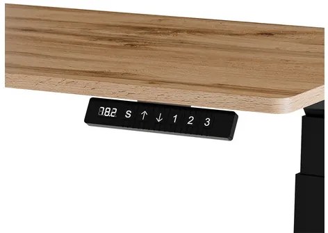 Masă PC cu Înălțime reglabilă electric Fega Long 150 (Alb + Negru) . 1103354