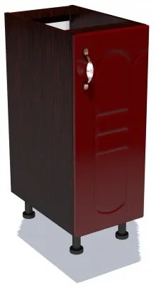 Corp inferior 30 cu 1 usa Zebra MDF tulip rosu