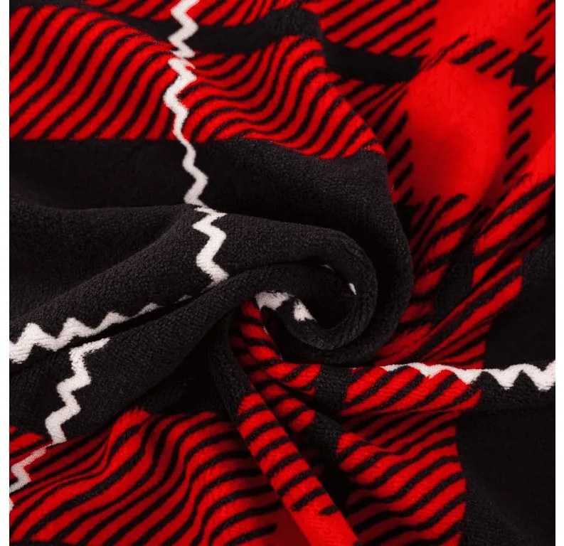 Cearsaf Cocolino microplus cu elastic ALBURY 160x200 cm rosu