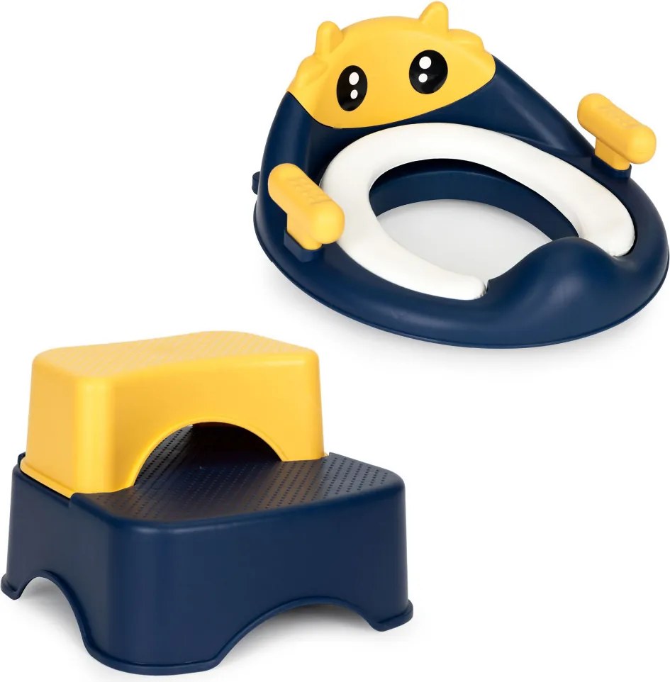 Toaletă cu scări și platformă