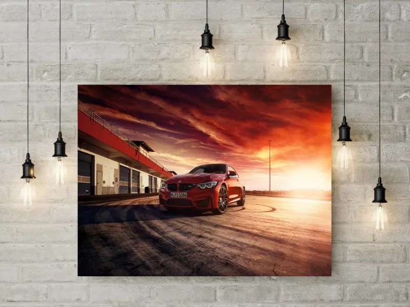 Tablou Canvas Red BMW 120x80 cm