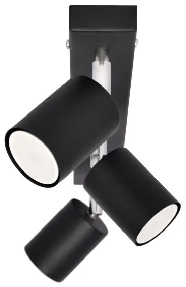 Spot LED TUNE 3xGU10/4,8W/230V negru