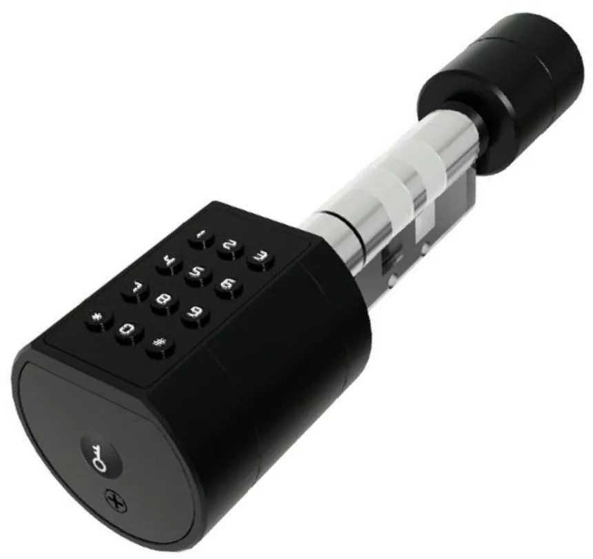 Butuc Incuietoare inteligenta, AMA 2H Smart, 65 - 90 mm, Negru, cu APP TT Hotel