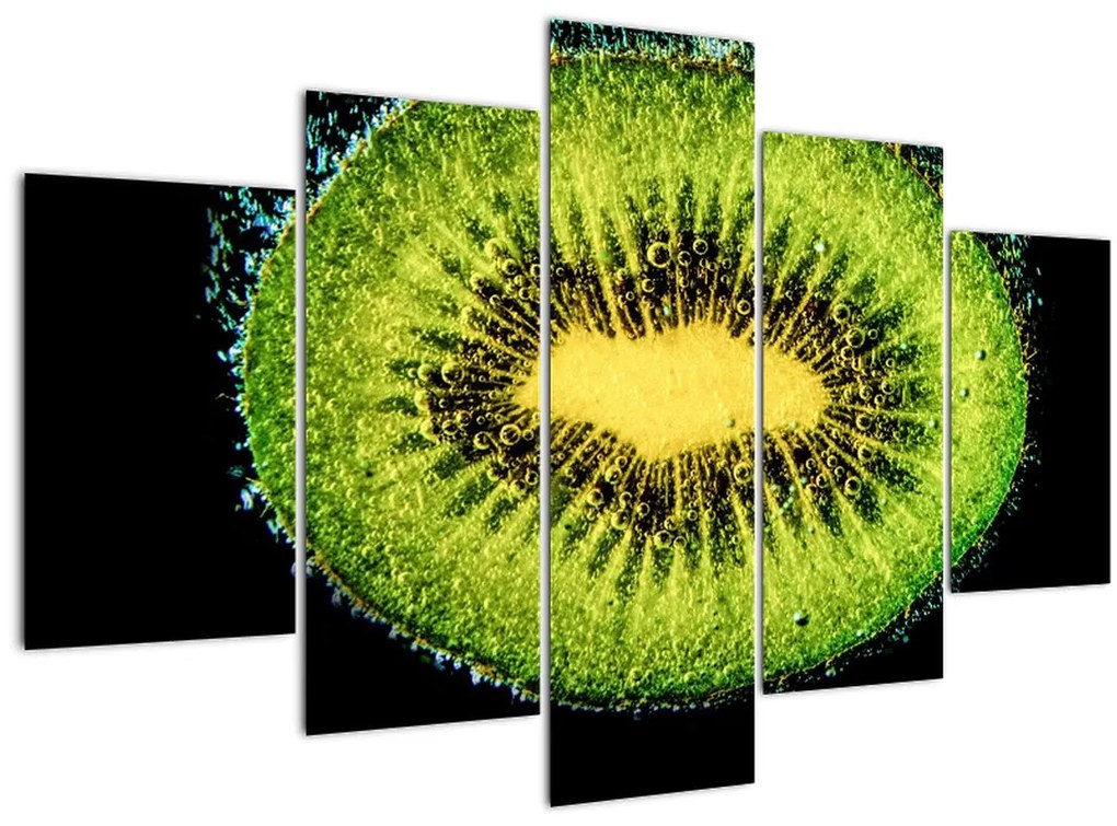 Tablou - detailu cu kiwi în apă (150x105 cm)