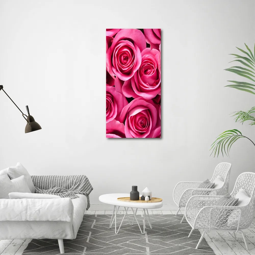 Imprimare tablou canvas Trandafiri roz