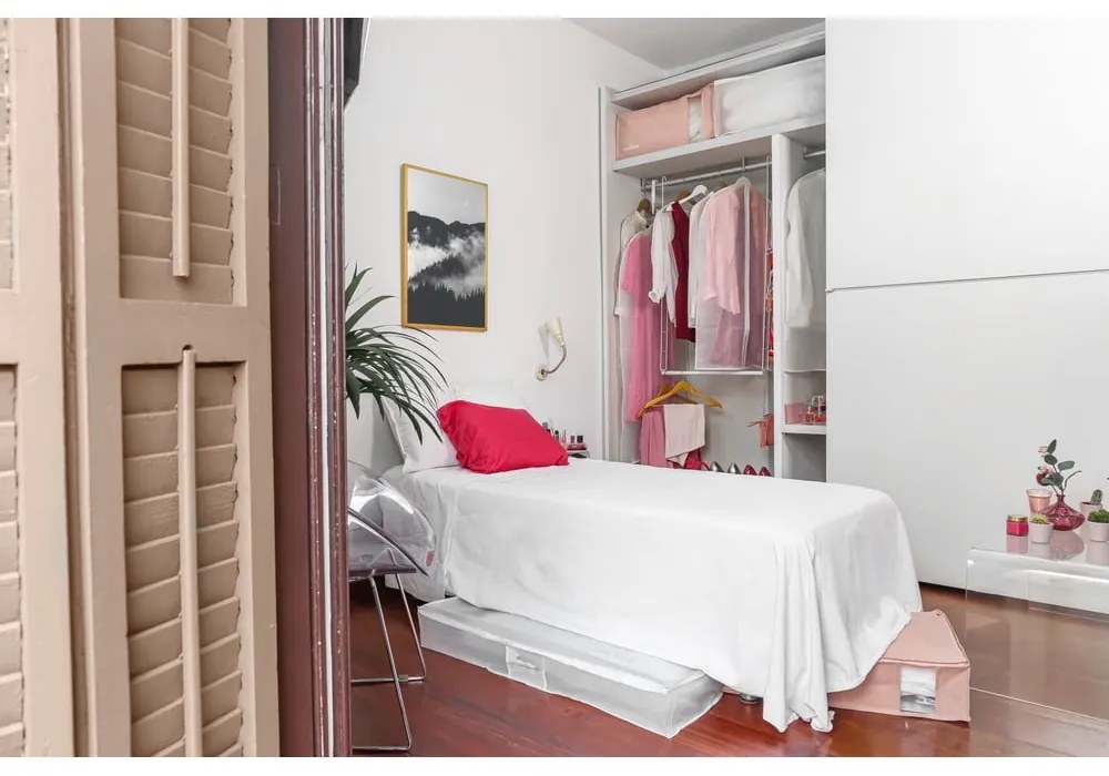 Cutie de depozitare pentru haine din plastic cu vacuum 65x45x27 cm Pink Edition – Compactor