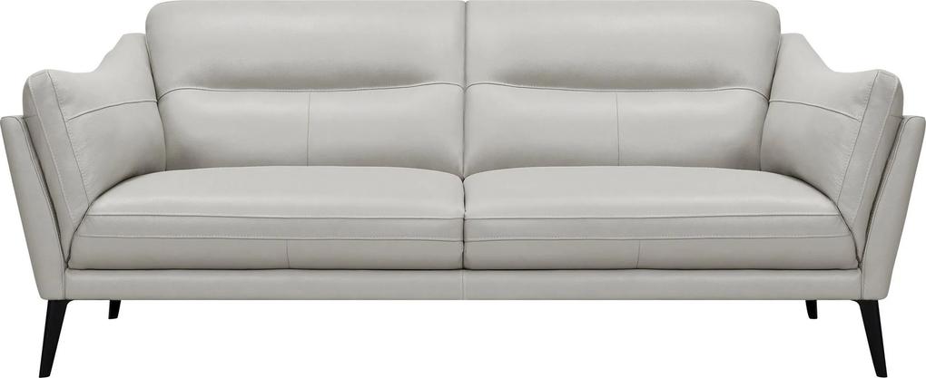 Canapea Jonte gri deschis piele naturala 222/96/88 cm