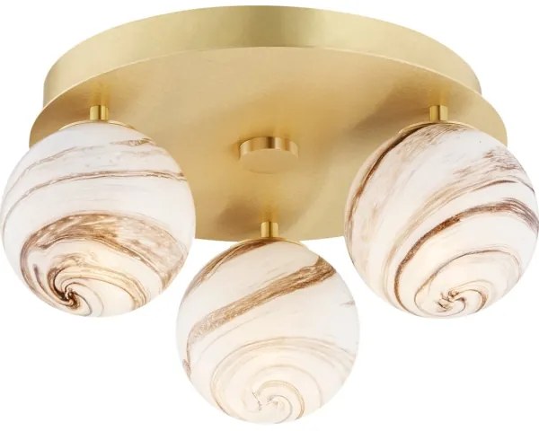 Plafonieră Argon 6290 FABIO 3xE14/7W/230V auriu