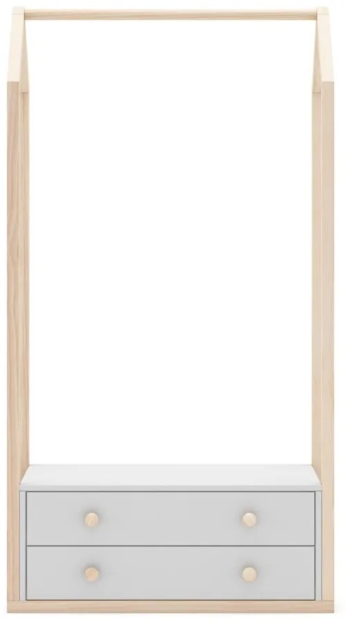 Șifonier pentru copii alb 80x170 cm Esteban – Marckeric