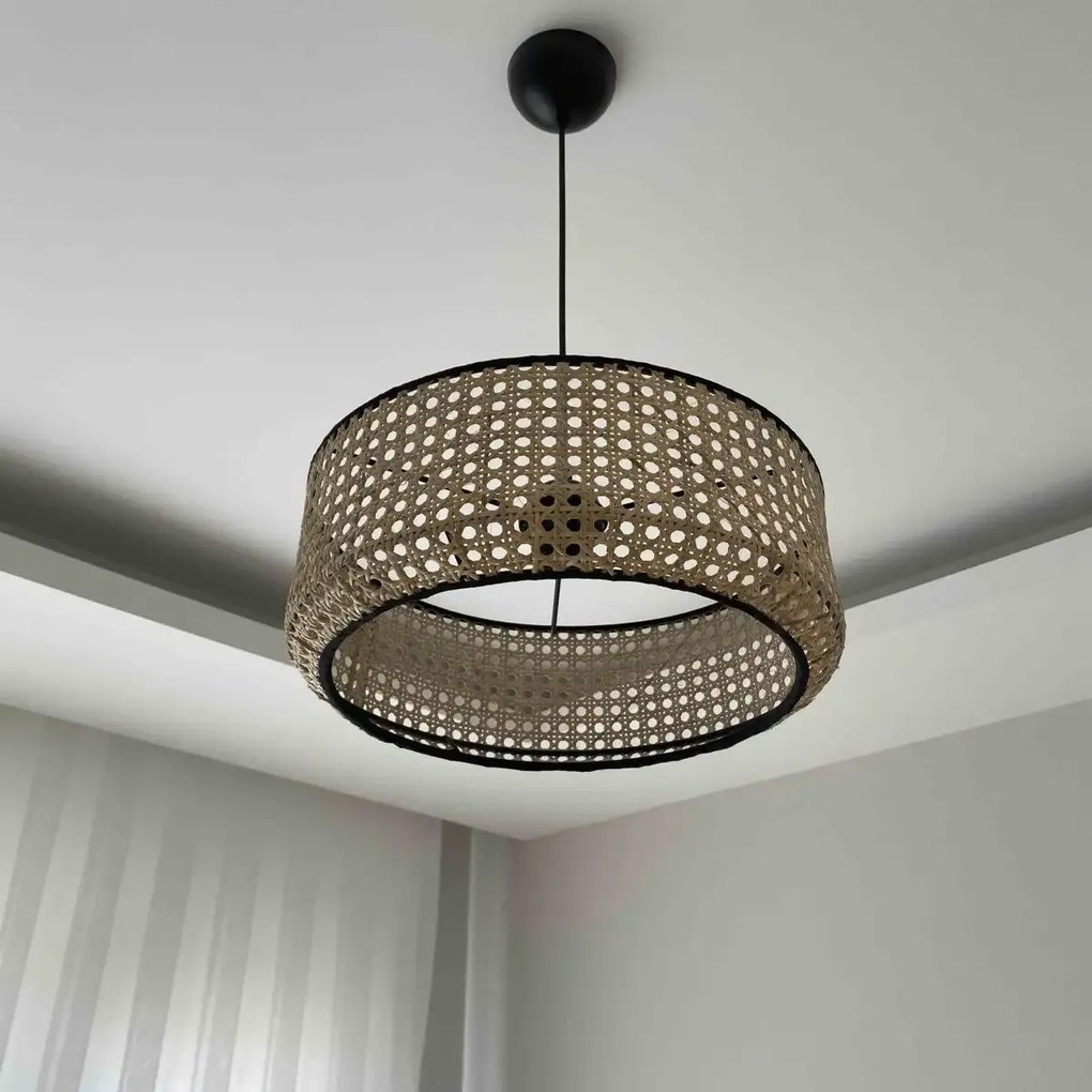 Lustra stil industrial lemn-metal,seria lx, homs,40008