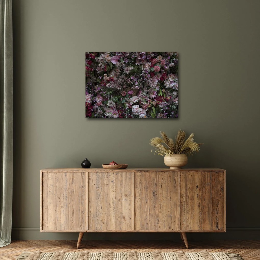 Tablou - Perete de flori (70x50 cm)