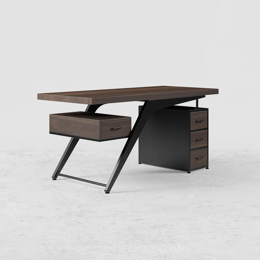Masa pentru calculator în stil dreptunghiular culoare: negru DEPRIMO 10978 by Deprimo
