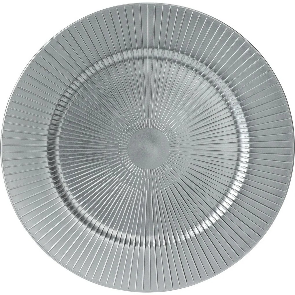 Suport farfurie Silver Stripes, 33 cm