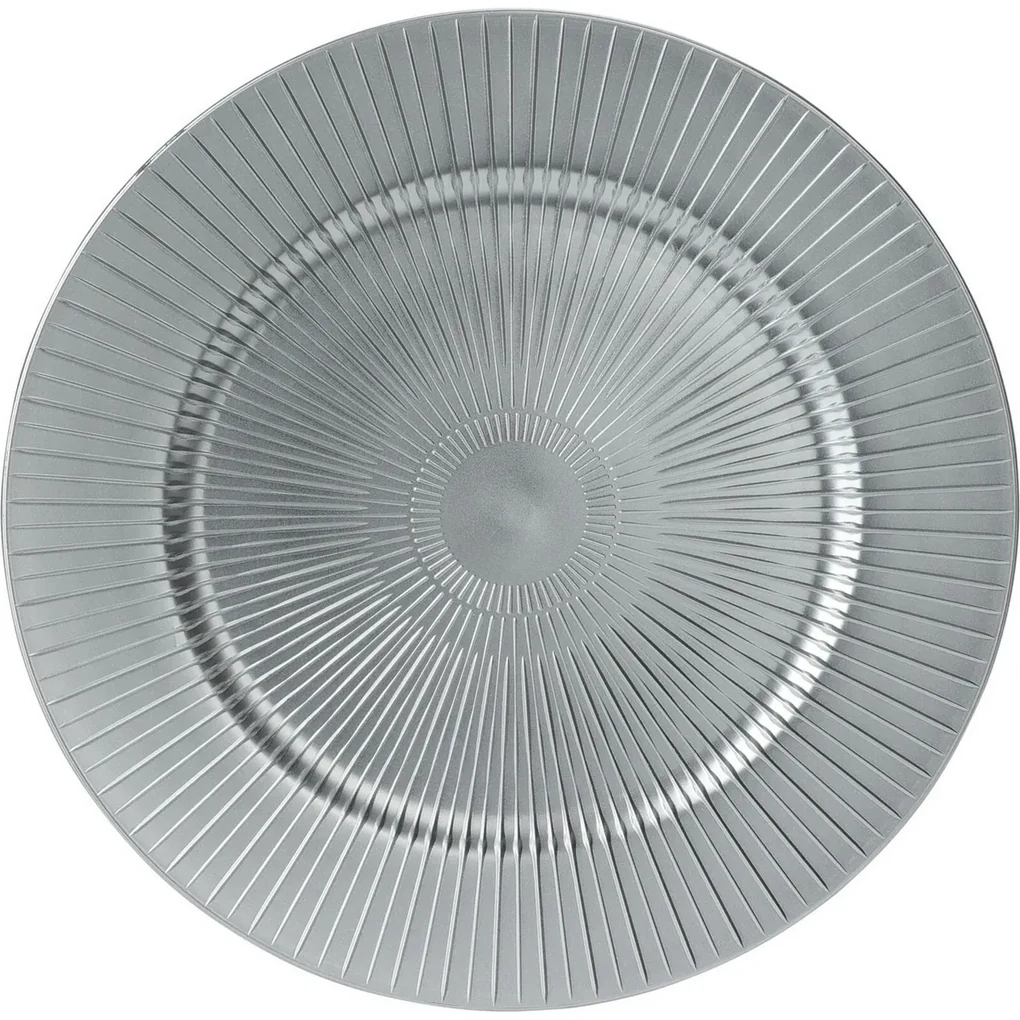 Suport farfurie Silver Stripes, 33 cm
