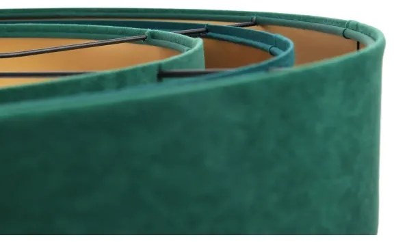 Lustr TRINITI 1xE27/60W/230V verde/auriu pe cablu