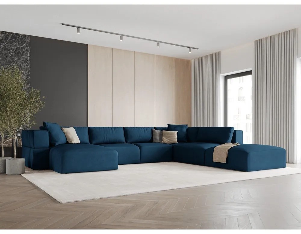 Colțar albastru (cu colț pe partea dreaptă/în formă de "U") Esther – Milo Casa