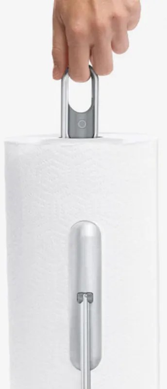 Suport pentru hârtie de bucătărie cu pulverizator de suprafață integrat SimpleHuman KT1196, 177 ml, 20.3x17.8x38.1 cm, Matte Inox