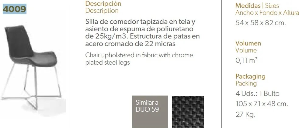 Scaun tapitat design italian Boston AC-F3217