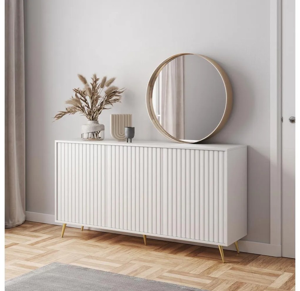 Dulap Biel B2 (alb + auriu). 1098854