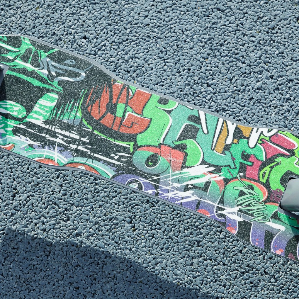 AIYAPLAY Trotinetă copii 6-12 ani, trotinetă pliabilă cu 2 roți, reglare în înălțime, pentru fete și băieți, scooter verde | Aosom Romania