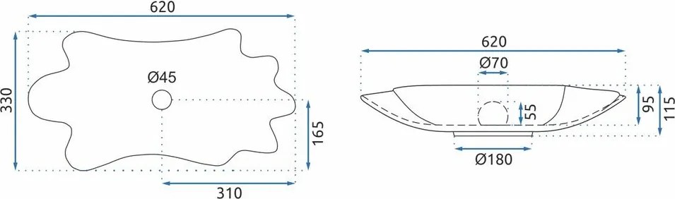 Lavoar REA Infinity + Dop Click-Clack alb